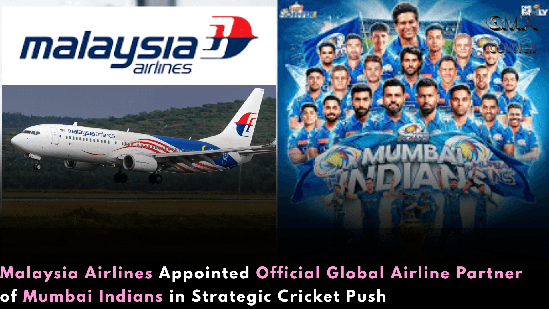 Malaysia Airlines Appointed Official Global Airline Partner of Mumbai Indians in Strategic Cricket&nbsp;Push