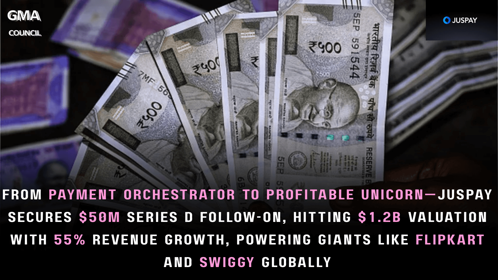 From payment orchestrator to profitable unicorn—Juspay secures $50M Series D follow-on, hitting $1.2B valuation with 55% revenue growth, powering giants like Flipkart and Swiggy&nbsp;globally