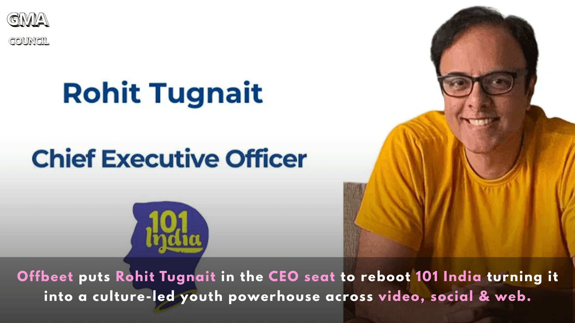 Offbeet Media appoints Rohit Tugnait CEO of 101 India